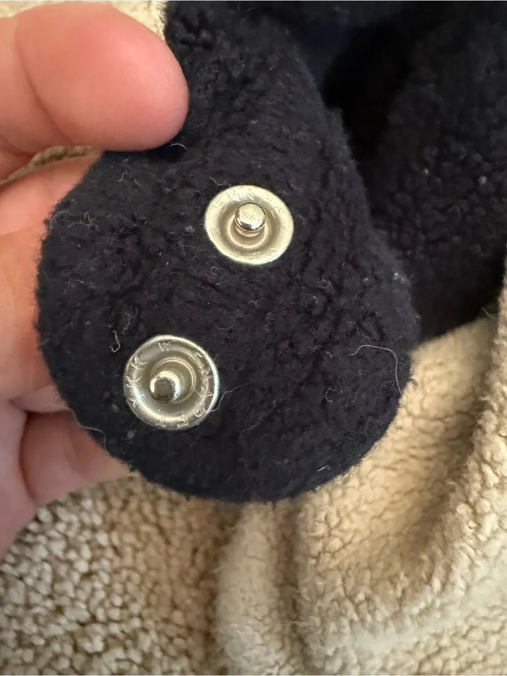 Zutano Kids Fleece Slippers in Light Blue, Gray & Cream